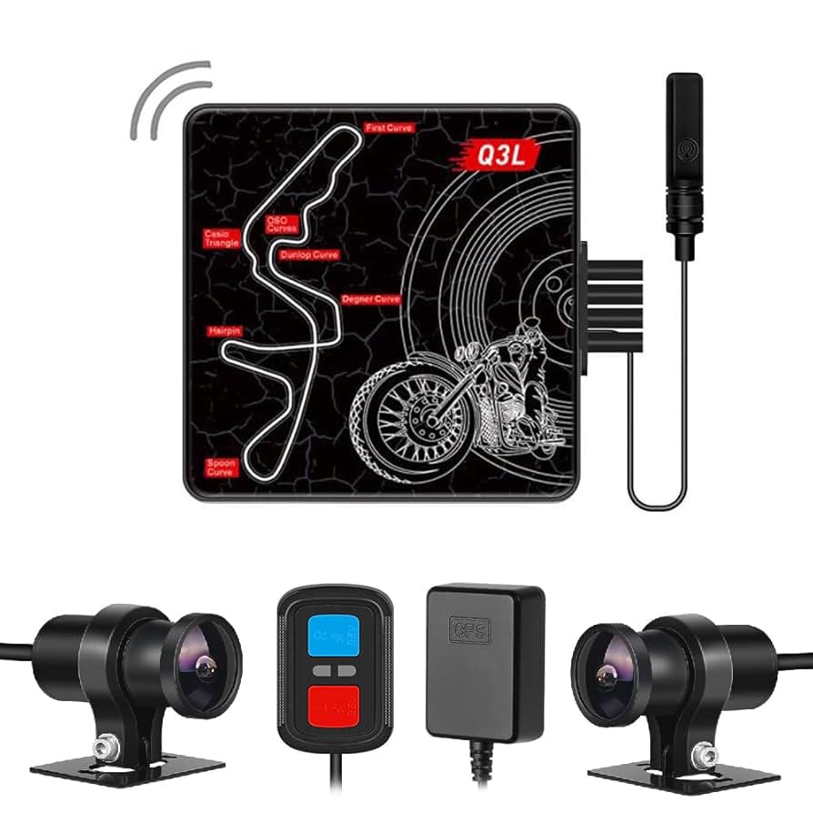 Amazon.co.jp: Motocam バイク用ドライブレコーダー前後カメラ